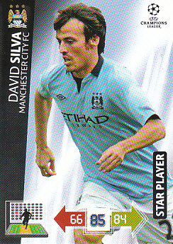 David Silva Manchester City 2012/13 Panini Adrenalyn XL CL #131